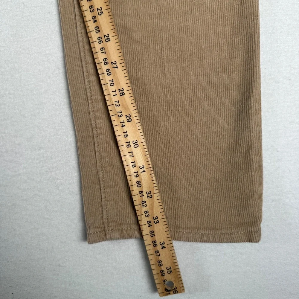 J.Crew 484 Slim Fit Pants Mens 32x34 Tan Cotton Corduroy Preppy Classic Trousers